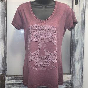 Harley Davidson T-Shirt in Plum